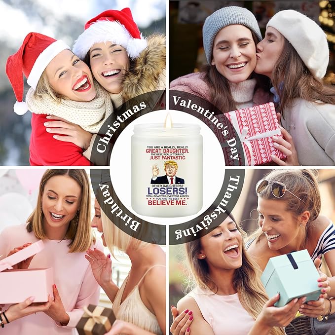 Daughter Gifts from Mom Dad - Gift for Daughter - Birthday Christmas Mothers Day Gifts for Daughter - Candle