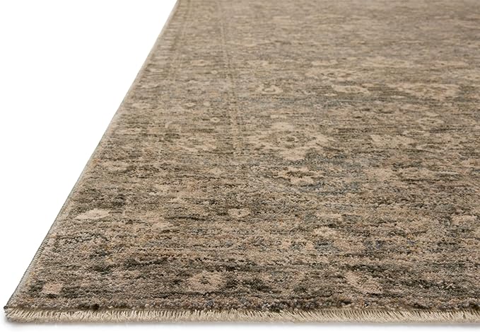 Loloi Magnolia Home by Joanna Gaines Junie Collection JUE-06 Lagoon/Natural 3'-11" x 5'-7", .38" Pile Height, Accent Rug