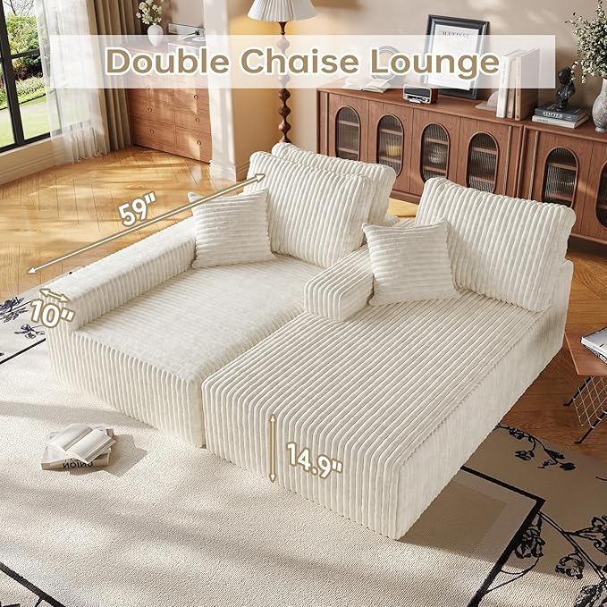 94" Cloud Sectional Couch with L-Shape Chaise,4 Seat Modern Modular Sofa with Side Pockets,Upholstered Couches for Living Room Bedroom, Boneless Couch,No Assembly Required