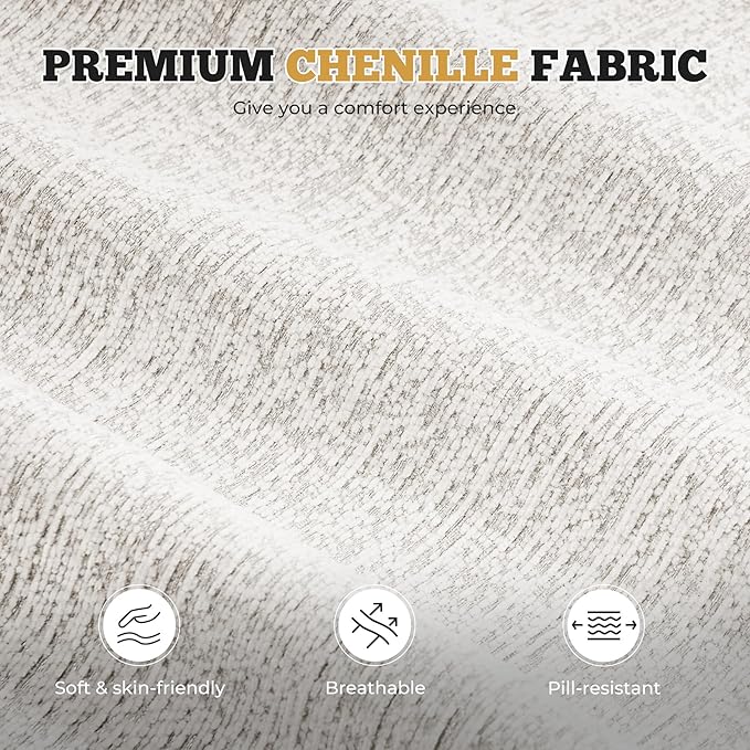 158" Modern U Shaped Modular Sectional Sofa, Boneless Couches for Living Room with Ottoman,6 Seater Convertible Chenille Cloud Couch Sofa Set, No Assembly Required, Beige 1 PCS