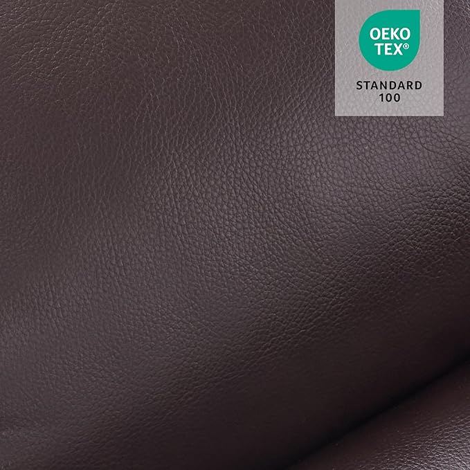 MCombo Oversized Power Lift Recliner Chair for Elderly, Lift Chair with Heat and Massage for Big and Tall, USB&Type C Ports, Cup Holders, Faux Leather R7510 (Dark Brown, Large-Wide)