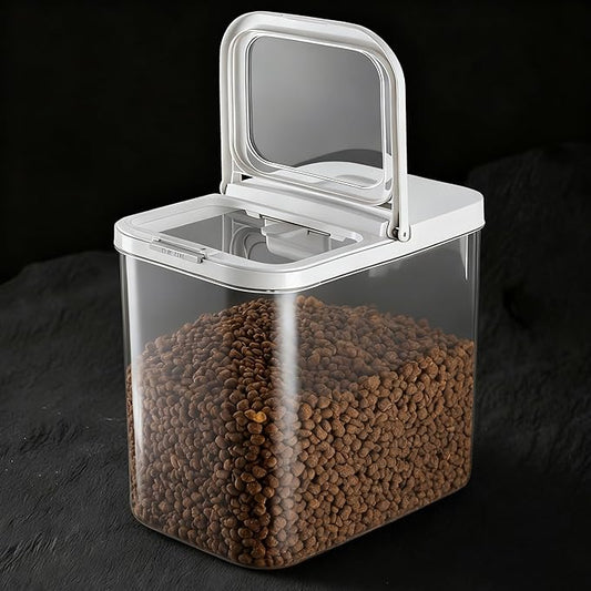 Pet Food Storage Containers With Lids & Scooper - Dog Food Storage Container,12L/12KG/25LBS,BPA Free Airtight Storage Containers Store Dry Food For Kitchen Pantry