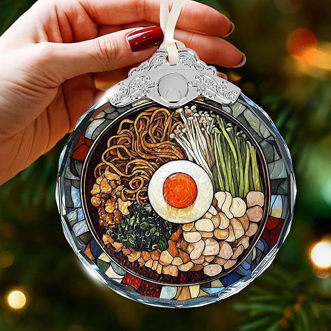 Ramen Ornaments for Christmas Tree - Unique Ramen Gifts, Food Christmas Ornament for Party, Japanese Ornaments for Foodies, Perfect Japan Ornament, Ideal Ramen Noodle Gifts for Kids, Adults