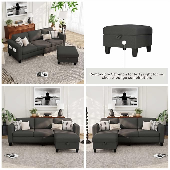 Small Couch, Couch in a Box, Small Sofa, Sofa for Living Room, Apartment, Dorm, Office