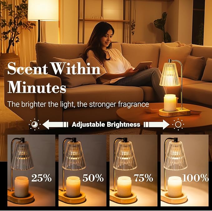 Marycele Birthday Gifts for Women, Candle Warmer Lamp with Timer, Unique Birthday Gifts for Wife Mom Friends Sister, 20th 30th 40th 50th 60th Year Old Gift Ideas
