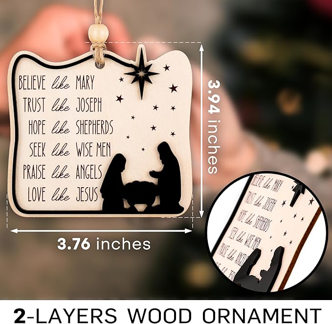 Christmas Ornament 2025 - Christian Christmas Ornaments - Religious Christmas Ornaments - Christmas Ornaments - Christian Christmas Decor - Christmass Decoration