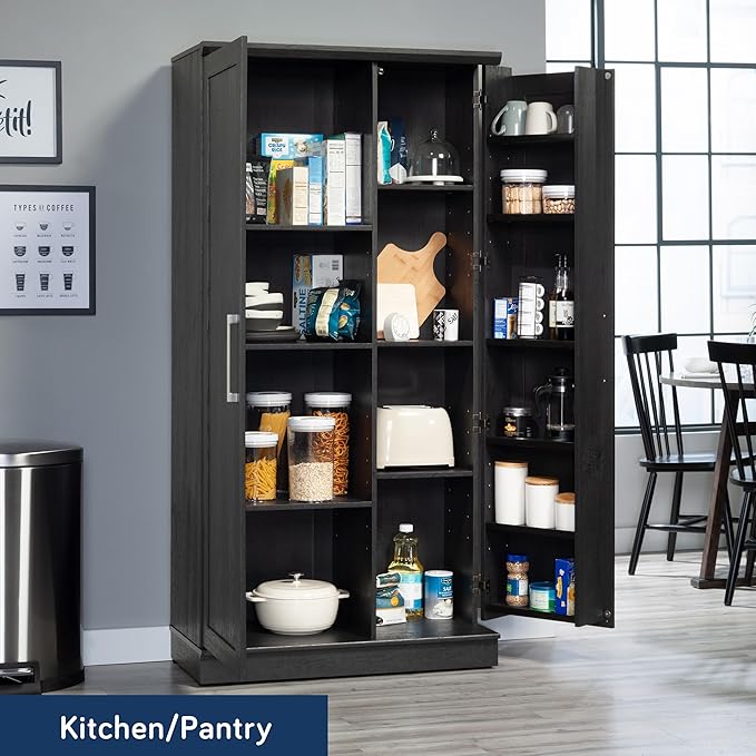 Sauder HomePlus Storage Cabinet, Raven Oak Finish