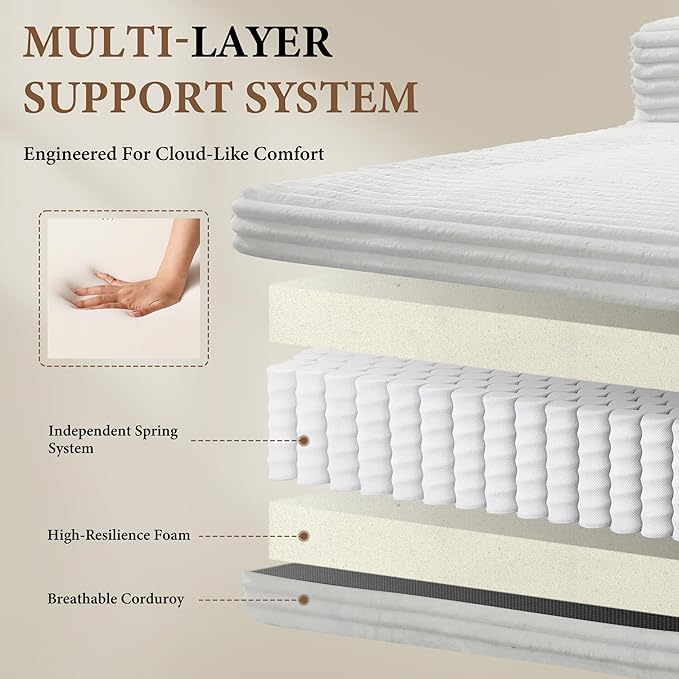 133" Couches for Living Room Deep-Seat Sectional Couch for Living Room Corduroy Boneless Couchs U-Shape Cloud Couch Flexible Modular Sectional Sofa with Chaise Lounge (Light Gray, with Cup Holder)