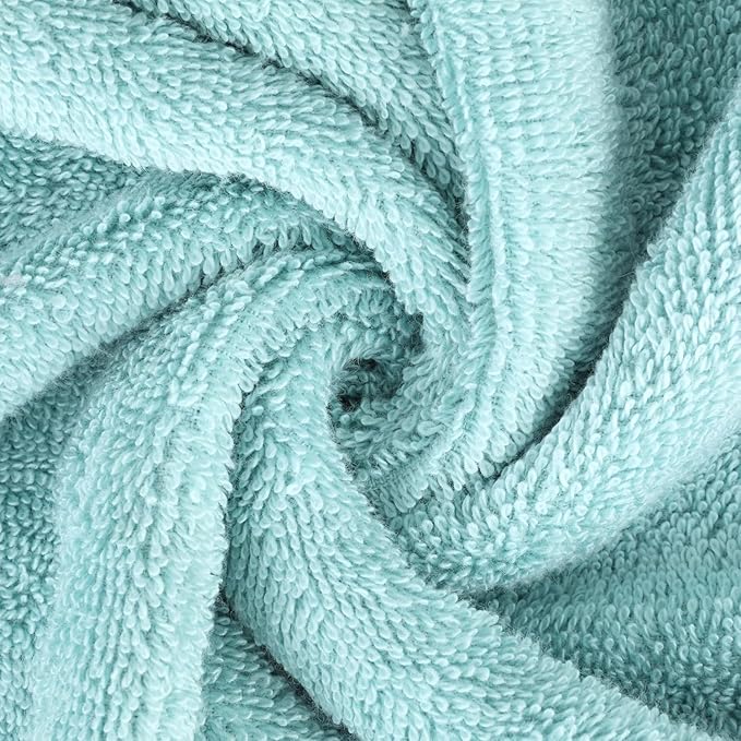 Kaufman - Personalized Velour Beach and Pool Towel 100% Cotton 30in X 60in Solid Color Bath Towel Embroidered (Aqua)