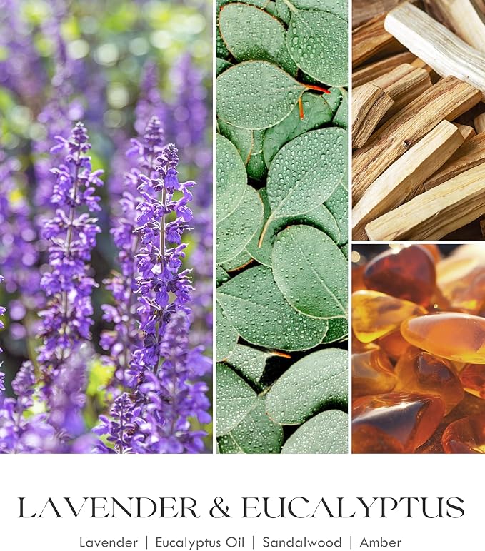 AOOVOO Lavender Candles Set for Women - 4 Pack Candles for Home Scented, Aromatherapy Candle with Crystals Inside, 28 oz 200 Hour Long Lasting, Birthday Gifts Mothers Day Candle for Women Mom