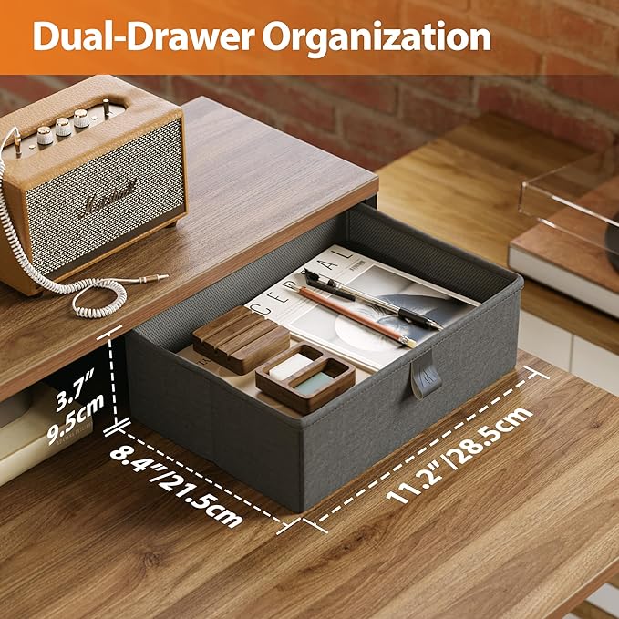 Agilestic L-Shaped Electric Standing Desk, 63x55 Inch Ergonomic Adjustable Height Desk with Storage, Stand Up Corner Desk Sit Stand Computer Table Power Outlet & LED Lights, Office Table, Dark Walnut