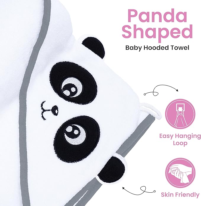 Zoane Creations 100% Fiber Hooded Baby Towels for Newborn – Ultra-Soft,Highly Absorbent, 500 GSM, 37 x 37 inches Perfect Cotton Baby Bath Towels Hooded for Newborns and Toddlers.