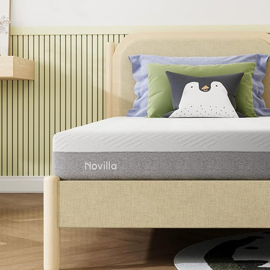 Novilla Twin Mattress 6 Inch, Gel Twin Memory Foam Mattressess in a Box for Supportive & Pressure Relief & Cooling Night Sleep, CertiPUR-US Certified