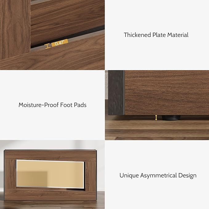 63-Inch Wood Console Table, Long Entryway Table with Storage Shelf, Farmhouse Narrow Sofa Table Behind The Couch for Living Room, Entryway, Hallway (Brown & Black)