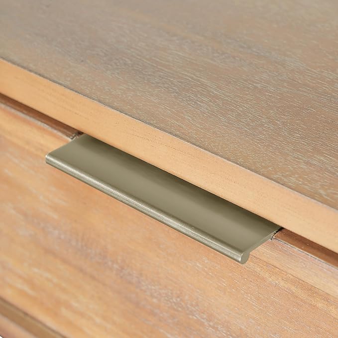 Christopher Knight Home Tida Vintage Narrow Console Table with Drawers, Solid Wood Entryway Table with Open Storage Shelf, Behind The Couch Long Sofa Table for Living Room, Natural