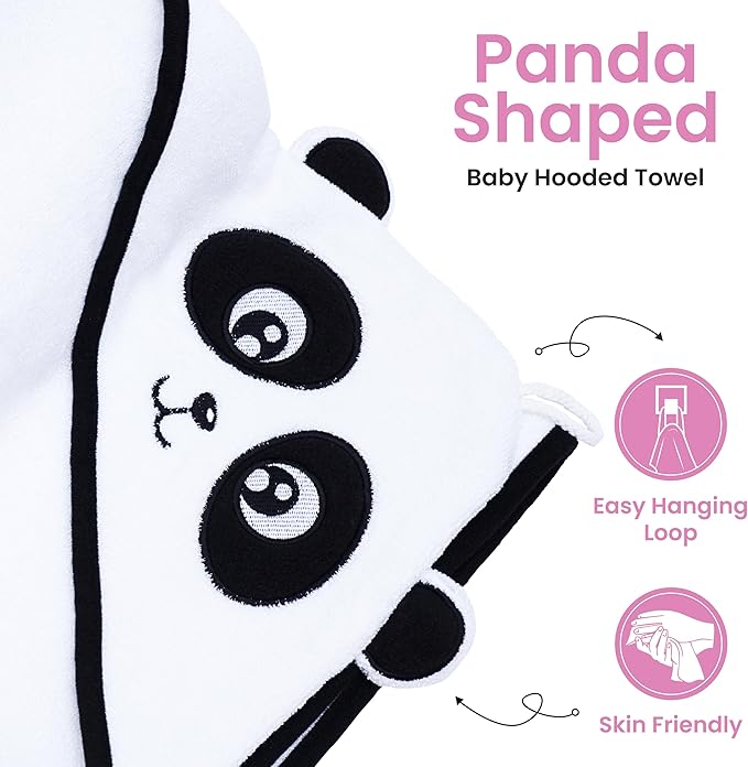 Zoane Creations 100% Rayon Hooded Baby Towels for Newborn – Ultra-Soft,Highly Absorbent, 500 GSM, 37 x 37 inches Perfect Cotton Baby Bath Towels Hooded for Newborns and Toddlers