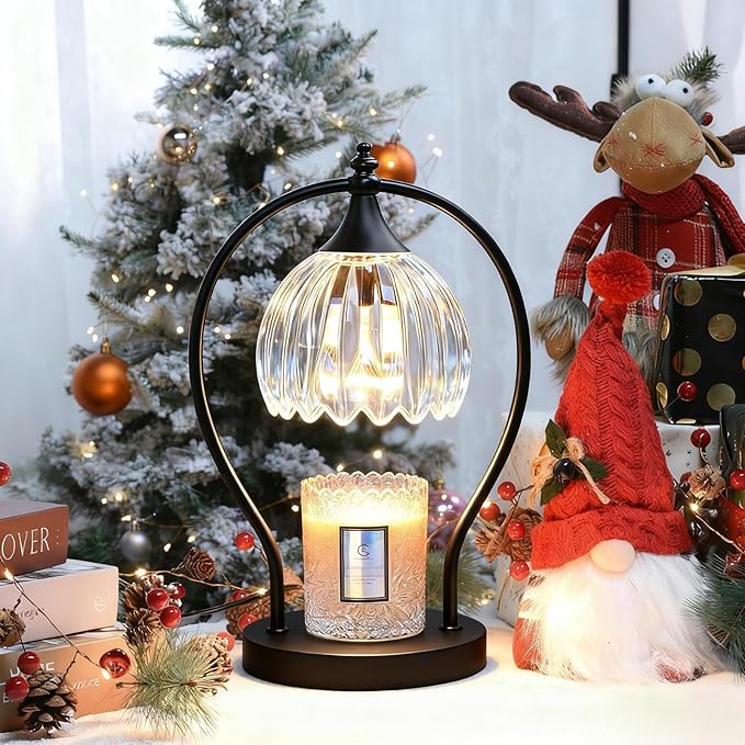 Candle Warmer Lamp with Timer Dimmer - Candle Warmer for Jar Candles - Plug in Wax Melt Warmer Unique Birthday Gifts for Women Mom House Warming Gifts New Home Room Decor