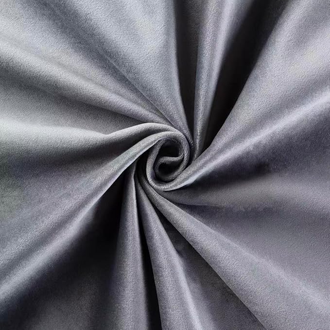 Allewie Full Size Platform Bed Frame with 4 Large Storage Drawers, Velvet Vertical Channel Tufted Upholstered Bed Base, Wooden Slats Support, Noise-Free, No Box Spring Needed, Easy Assembly, Grey