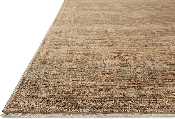 Loloi Magnolia Home by Joanna Gaines Junie Collection JUE-03 Spice/Multi 5'-3" x 5'-3", .38" Pile Height Round Area Rug