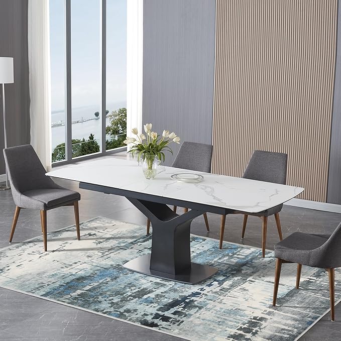 3x5 Soft Washable Area Rugs for Living Room and Bedroom, Non-Slip Stain Resistant Indoor Carpet, Cozy Floor Mat for Dining Room, Office,Stain Resistant Entryway Blue