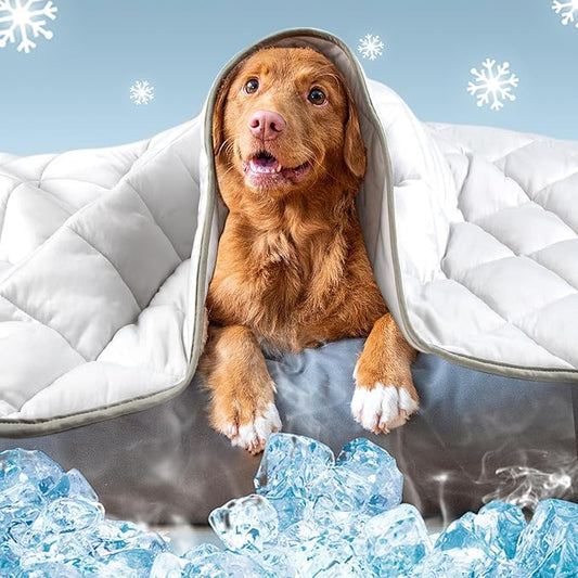 Leekalos Dog Cooling Mat Blanket - Portable Pet Cooling Cushion For Home & Outdoor
