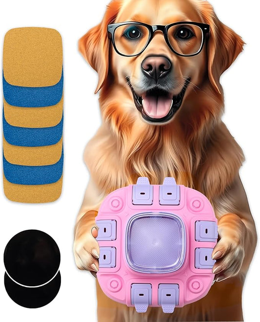 Dog Puzzle Toy Slow Feeder Dog Treat Dispenser Nail File Toy Mental Enrichment Toy Food Dispenser for IQ Training