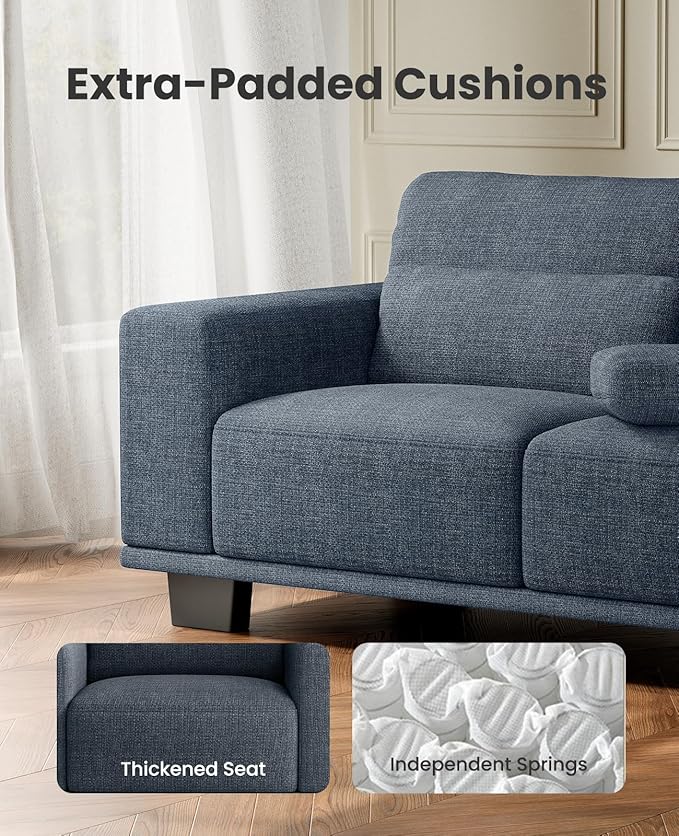 Amada 40" Oversized Accent Sofa Chair, Modern Armchair with Deep Seat, Comfy Upholstered Large Reading Chair with Removable Washable Covers for Living Room & Bedroom Office