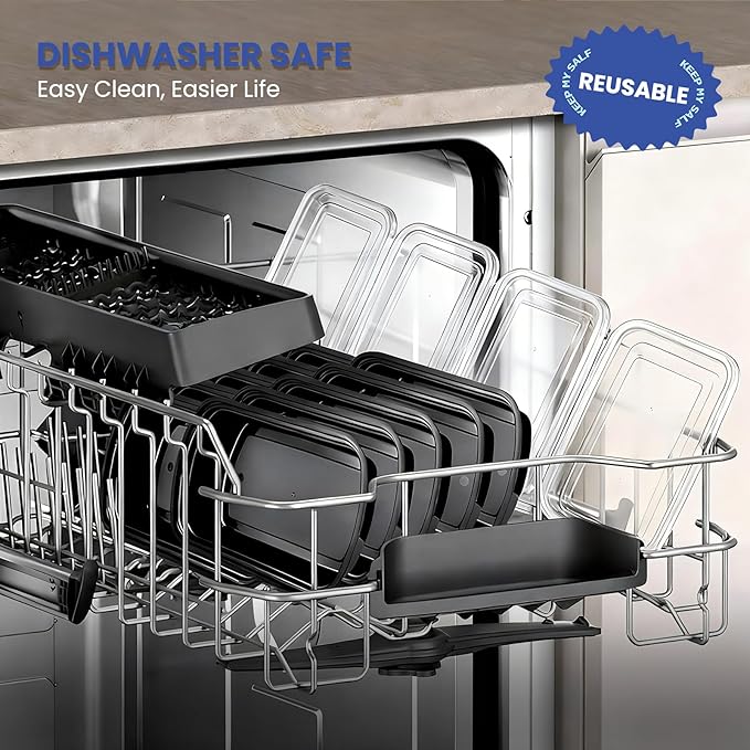 15 Pack 32oz Meal Prep Containers Reusable BPA-Free, Disposable Food Storage Containers with Lids, Bento Box Leakproof To Go Food Containers, Microwave Freezer Dishwasher Safe