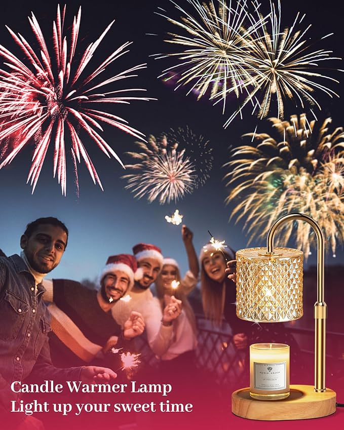 Candle Warmer Lamp with Timer Dimmer Adjustable Height for New Home Decor, Birthday Gifts for Women,Candle Warmer for Women Mom Christmas Mother's Day Gfit