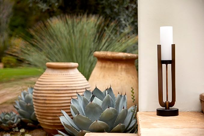 Jensine Accent Lamp – Modern Brushed Bronze Table Lamp, Commercial Grade Quality for Living Room