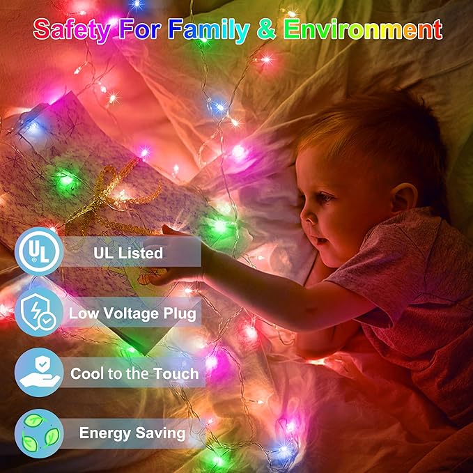 240FT 750LED Christmas Lights,12 Modes Multicolor Outdoor String Lights with Timer & Dimmable, Waterproof Green Wire Christmas String Lights for Indoor Tree Xmas Patio Fence Wedding Party Decor