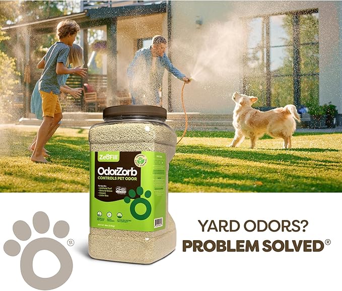 Backyard Deodorizer – Eliminates Pet Urine & Poultry Odors for Artificial Turf, Grass, Lawns, Patios, Concrete & Playgrounds | Dog, Cat Litter Box Deodorizer, Chicken Coop Refresher | 4 lbs.