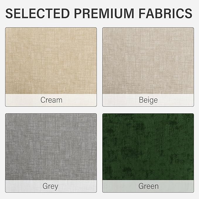 Upholstered Dining Chairs Set of 2, Modern Kitchen Chairs with Back and Curved Armrest, Fabric Side Dining Room Chairs with Wood Legs for Kitchen Dining Room Restaurant, Grey