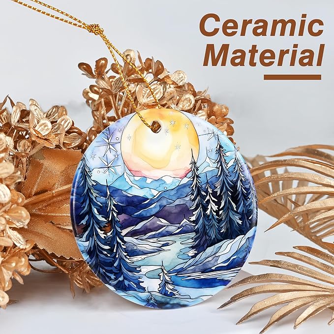 Christmas Ornament, Sunrise Ornament, Christmas Decorations for Tree, Heirloom Keepsake, Gift Idea