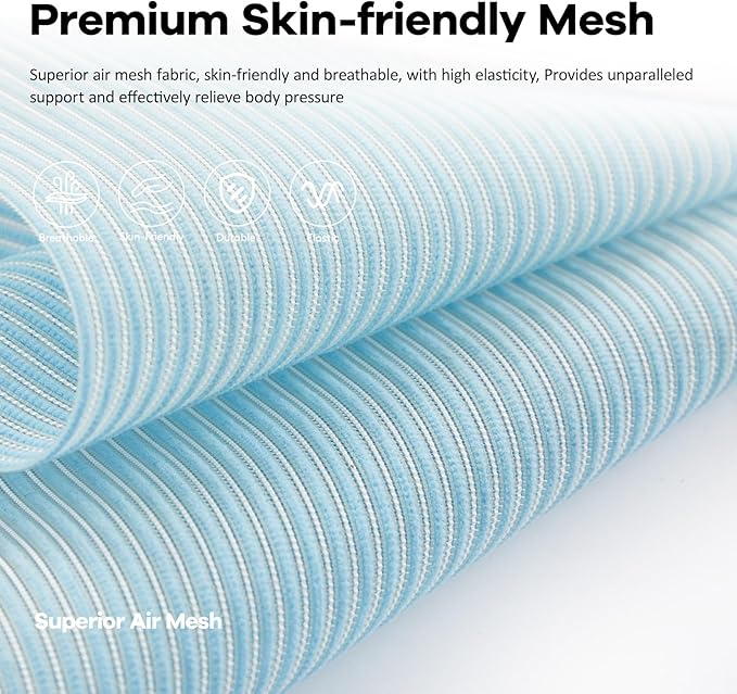 Office Chair,Ergonomic Mesh Desk Chair with Adjustable Lumbar Support,Computer Chair with Flip-up Armrests, Rolling Executive Chairs, Home Office Chair(Blue)