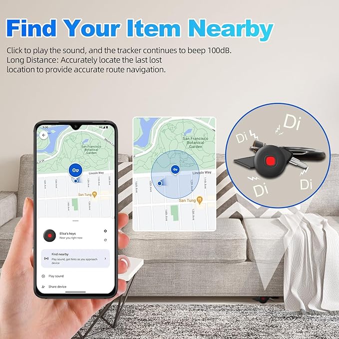 Tracker Tags-4 Pack Android Bluetooth Tracker for Android Tracker Tags, Google's Find Hub App, Item Finder for Android Luggage Tag Tracker, Waterproof Item Locator for Keys, Wallet, Pets (Black)