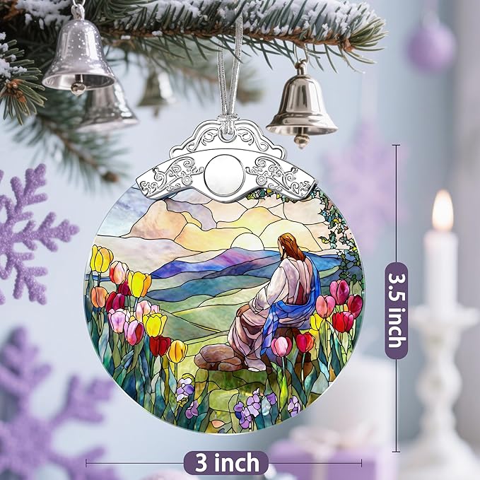 Jesus Christmas Decorations - Christmas Ornaments for Tree | Religious Holiday Ornaments | Christian Home Decor – Religious Gifts | Christian Gifts | Gift Ideas | Xmas Gift