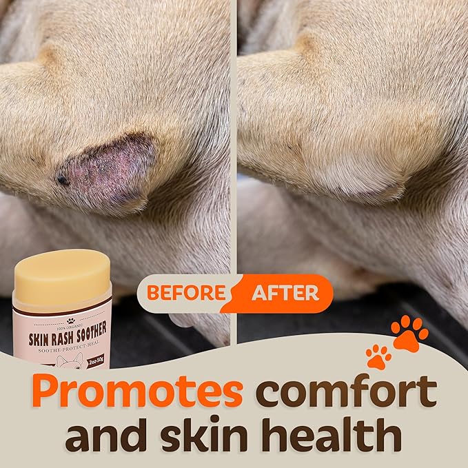 Dog Skin Irritation Treatment - Hot Spot Soother Skin Treatment for Dogs, Anti-Itch Lotion, Allergy Relief & All-Natural Rash Cream for Dogs - Soothing Relief for Dry, Itchy Coat - Balm 2oz
