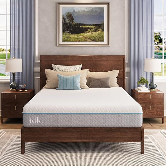 EGOHOME 12 Inch Full Mattress in a Box, Gel Infused Memory Foam Mattress with Cooling Cover, Medium Firm for Back Pain Relief, Foam Made in USA, Fiberglass Free, CertiPUR-US Certified, 54”x75”x12”