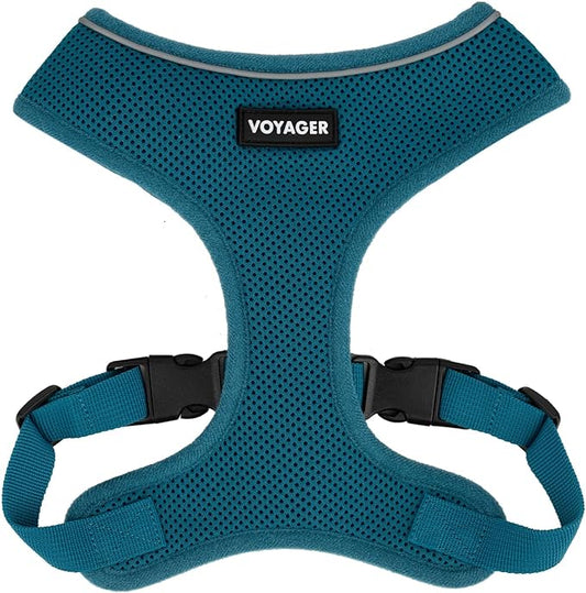 Best Pet Supplies Voyager Aerolite No Pull Mesh Dog Harness, Reflective Stitching, Breathable Harness, Adjustable for Walking, Training, Running, Heavy Duty and Durable, Turquoise, XS