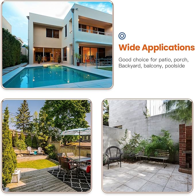 FDW | 3-Piece Patio Furniture Set | Black | Outdoor Wicker Furniture with Coffee Table | Modern Rattan Chairs Conversation Set | Outdoor Seating | Weather-Resistant | for Porch, Garden, Lawn