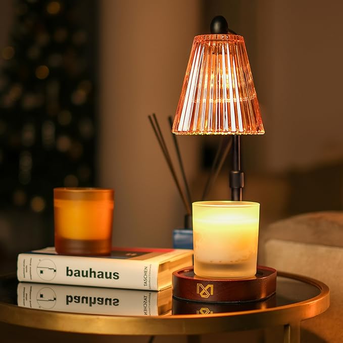 Candle Warmer Lamp with Timer and Dimmable, Candle Lamp Warmer for Mom Birthday Gifts, Elegant Design Electric Candle Warmers for Aromatherapy, Portable Wax Warmer Lamp