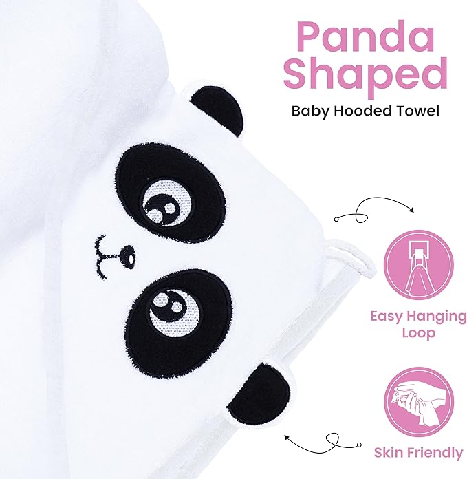 Zoane Creations Hooded Baby Towels for Newborn – Ultra-Soft,Highly Absorbent, 500 GSM, 37 x 37 inches Perfect Cotton Baby Bath Towels Hooded for Newborns and Toddlers