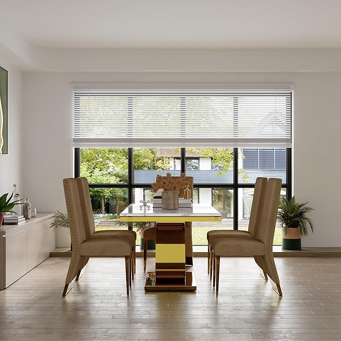 AUZ Dining Chairs with Nail Head Trim, Modern Velvet Upholstered Dining Room Chairs in Lovely Color with Polished Gold Stainless Steel Legs, Set of 2