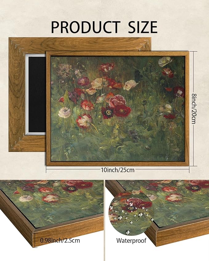 Rustic Autumn Fall Floral Pumpkin Wall Art Decor, Fall Floral Botanical Print for Thanksgiving Decorations, Autumn Wall Art Print for Farmhouse Living Room Bedroom Fall Decor, Ready to Hang