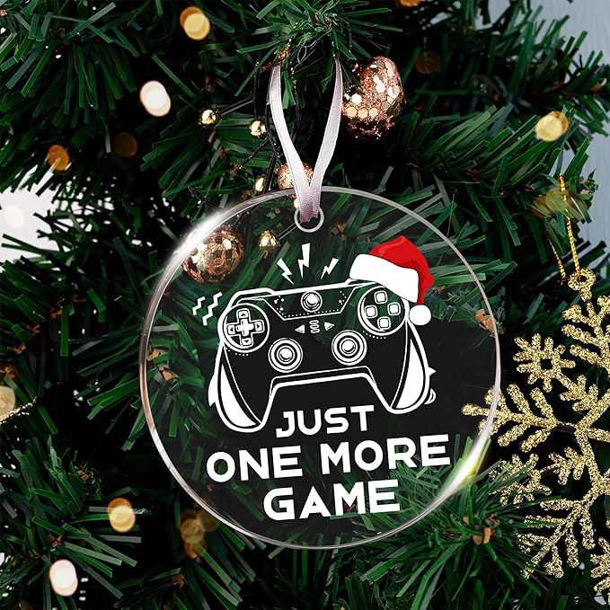 Gamer Ornaments for Christmas Tree - Video Game Ornaments, Unique Gifts for Gamers, Gaming Ornament, Perfect Game Controller Christmas Ornament, Ideal Present for Gamers