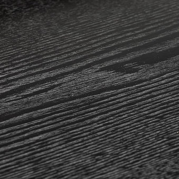 24 x 20 Inches Extra Large Solid Wood Serving Tray for Tea Coffee Table Snack Food Meals Serving Plate Kitchen Party Bar Breakfast Server with Raised Edges Black Wooden Decorative Ottoman Tray