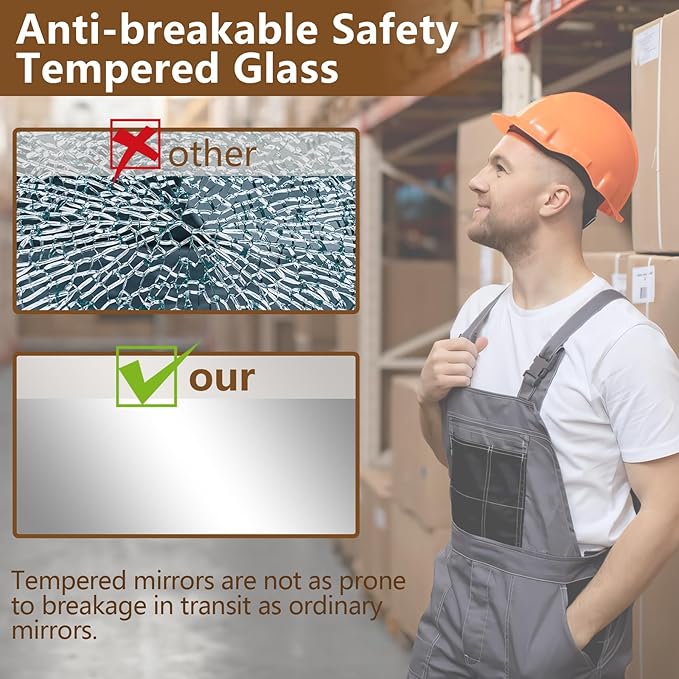 MELOMOIR Rustic Farmhouse Full Length Mirror with Wood Frame, 56"x21" Long Mirror for Bedroom Living Room Cloakroom, Free Standing Hanging or Leaning, Weathering White