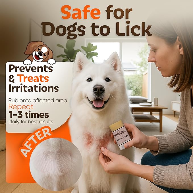 Dog Skin Irritation Treatment - Hot Spot Soother Skin Treatment for Dogs, Anti-Itch Lotion, Allergy Relief & All-Natural Rash Cream for Dogs - Soothing Relief for Dry, Itchy Coat - Balm 2oz