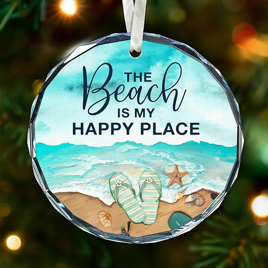 Beach Christmas Ornaments - Delightful Set of Beach Themed Ornaments for Tree, Coastal Christmas Tree Decorations, Perfect for Those Who Love The Ocean, Unique Beachy Gifts for Christmas